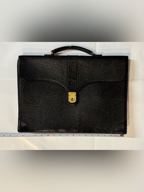 Burberry Black Leather Briefcase